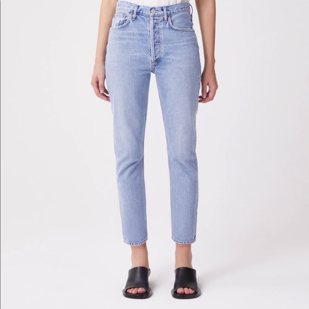 Agolde high rise light wash jeans size 26